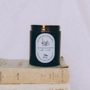 Bougie naturelle « lecture nocturne » Parfum Ambre et Vanille