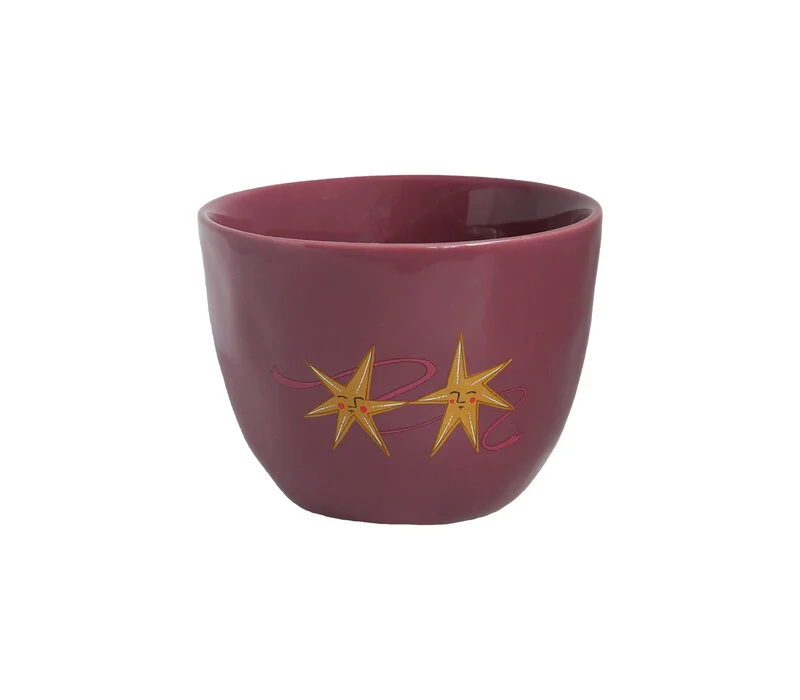 Grande tasse mauve Star Couple