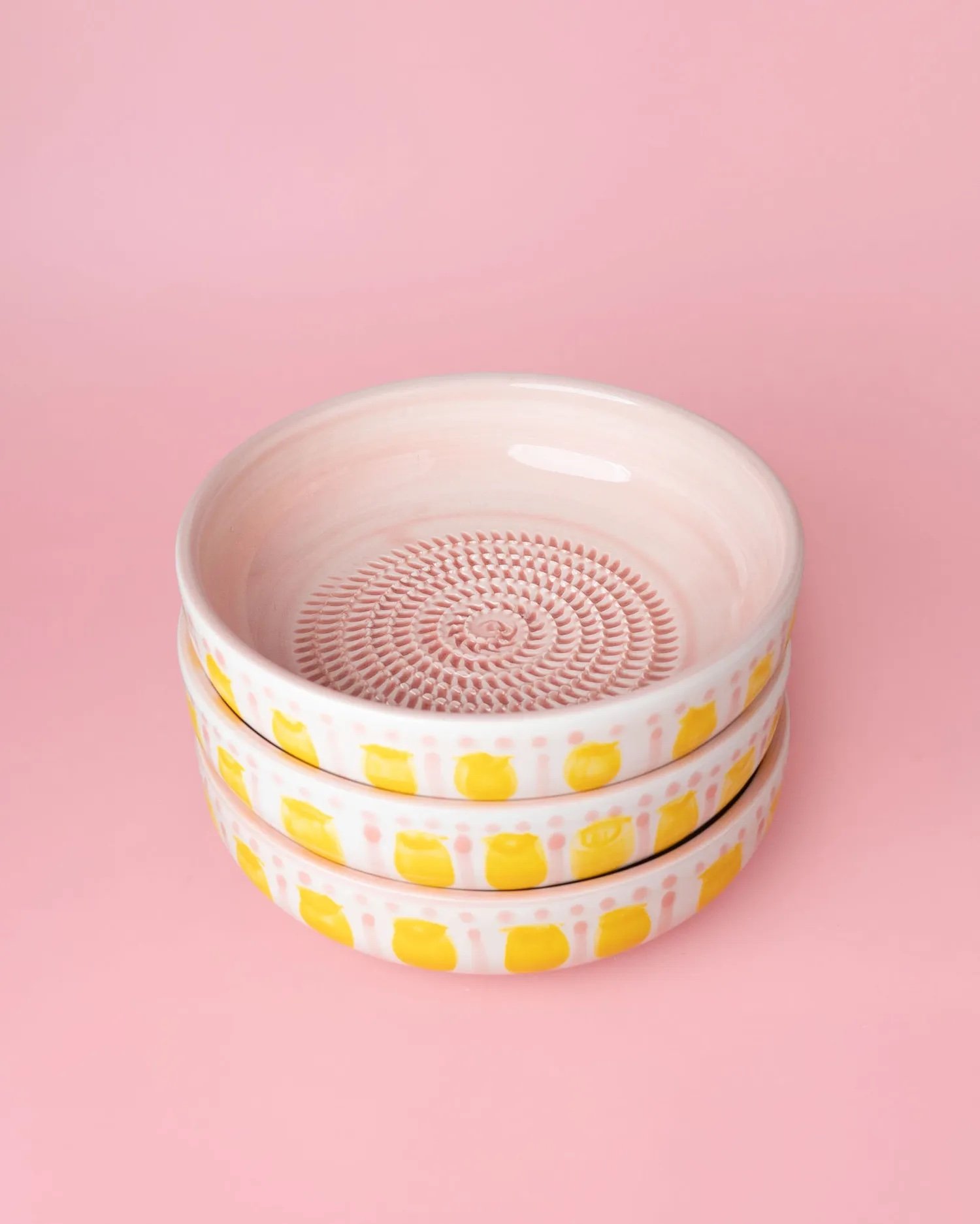 Râpe en céramique grande rose