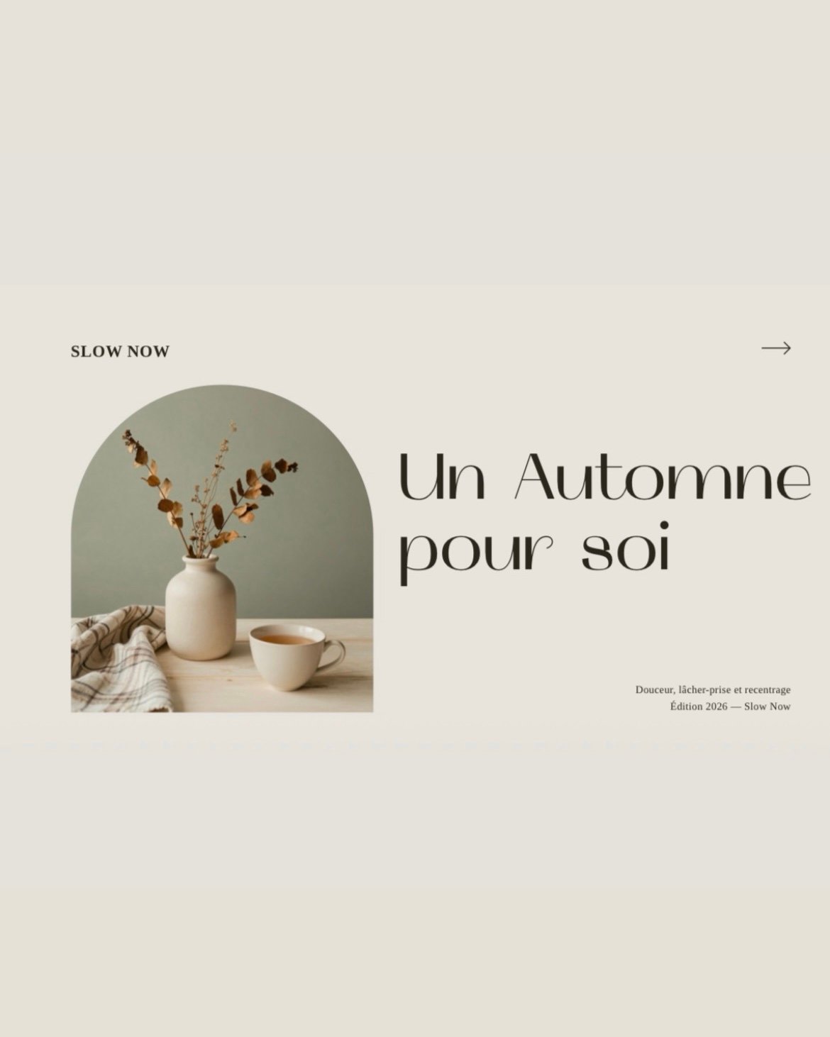 Carnet Un automne pour soi