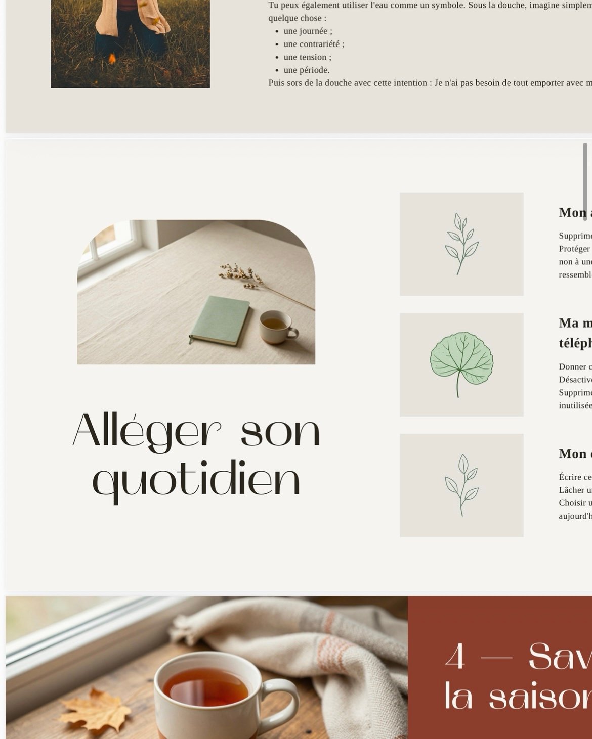 Carnet Un automne pour soi – Image 3