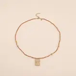 Collier céleste marron